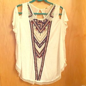 Free people cold shoulder top
